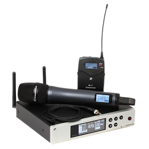 Echipament backline Sennheiser: E835, E604, EW100 G4 935, EW100 G4 945, HSP 4, ME 2